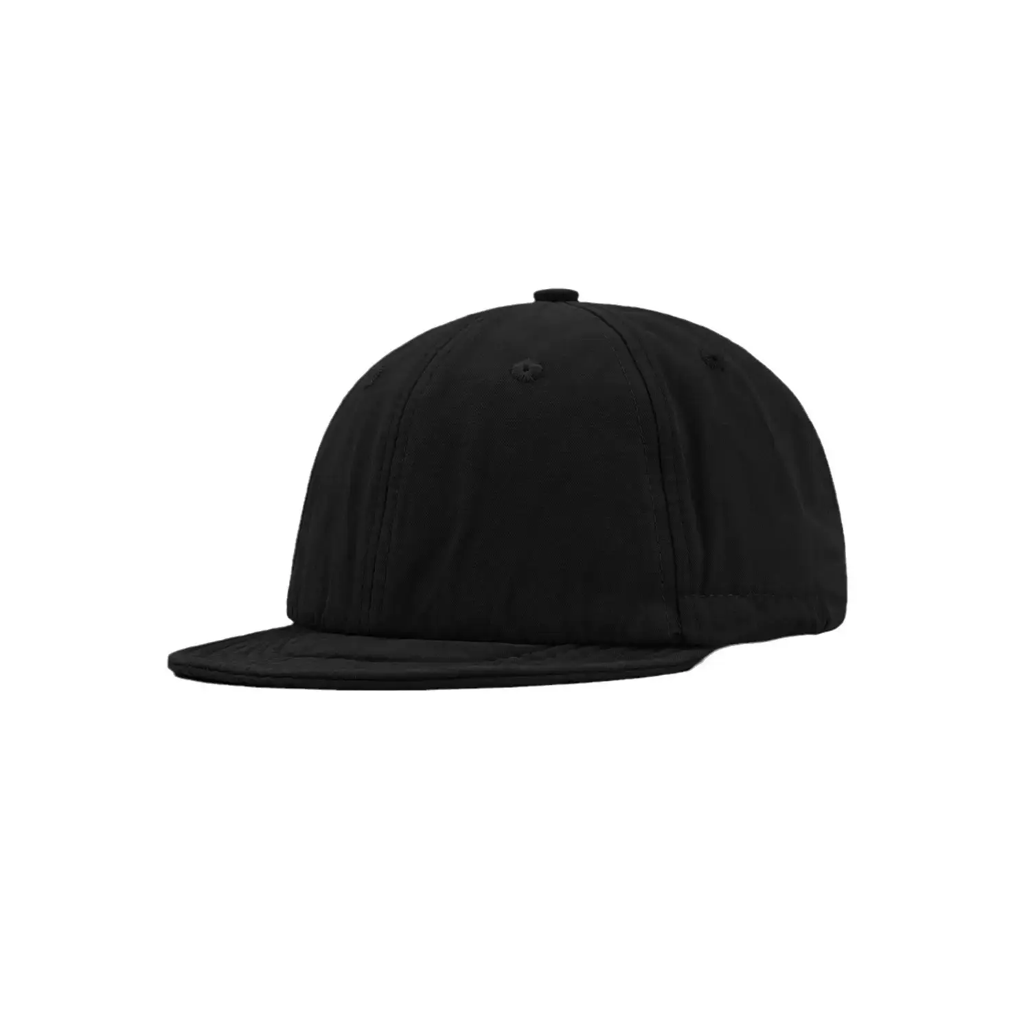 Black Washed Short Brim Peaked Cap for Men Women - Image 8