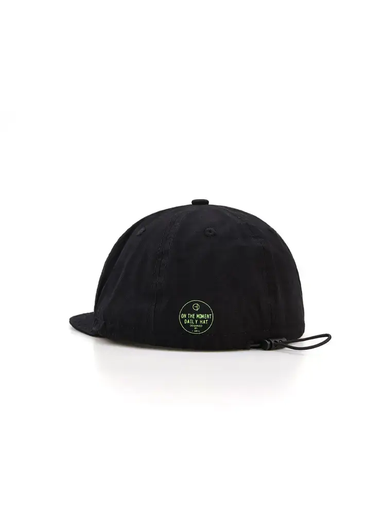 Black Washed Short Brim Peaked Cap for Men Women — feature 8