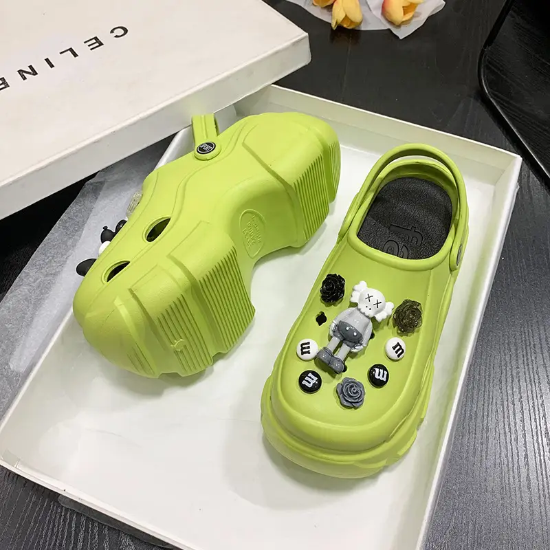 Women's thick-soled hole shoes non-slip platform summer outdoor wear 6cm increased closed toe sandals detachable 2024 New - Image 8