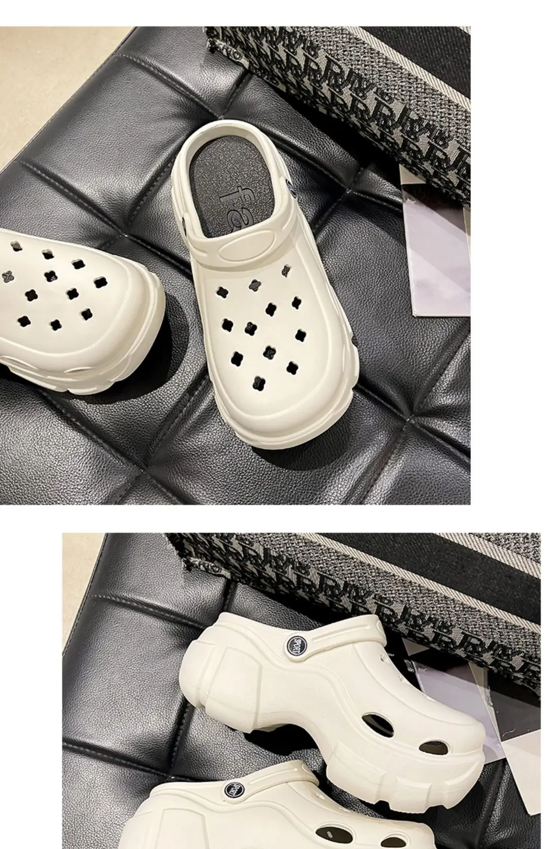 Women's thick-soled hole shoes non-slip platform summer outdoor wear 6cm increased closed toe sandals detachable 2024 New — feature 15