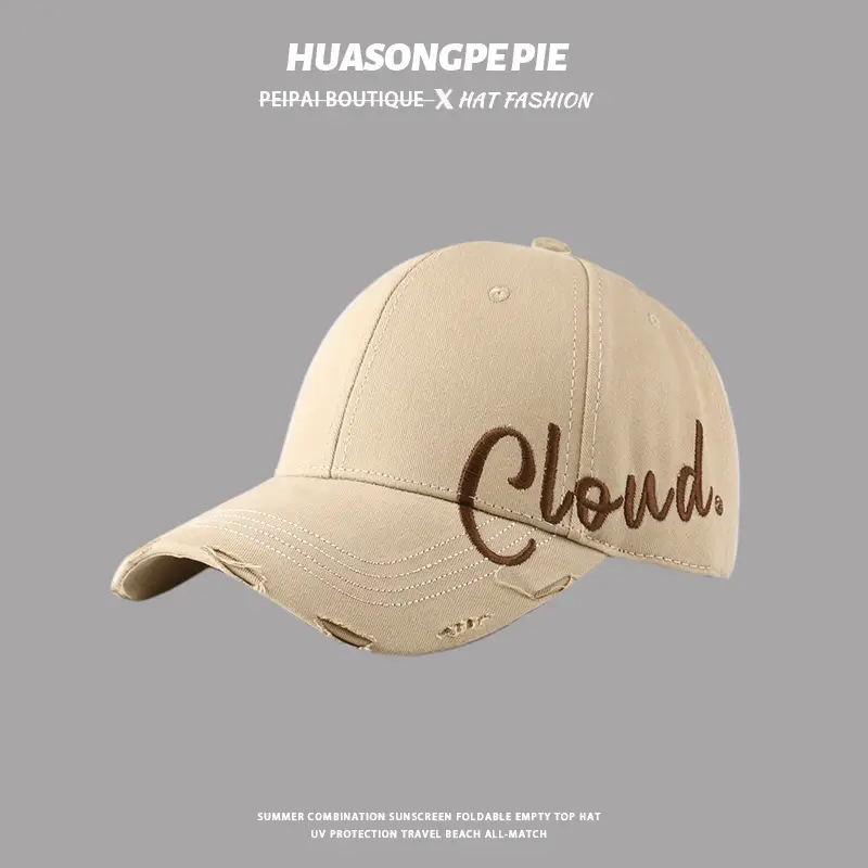 Women's Red Cloud Embroidered Baseball Cap — feature 10