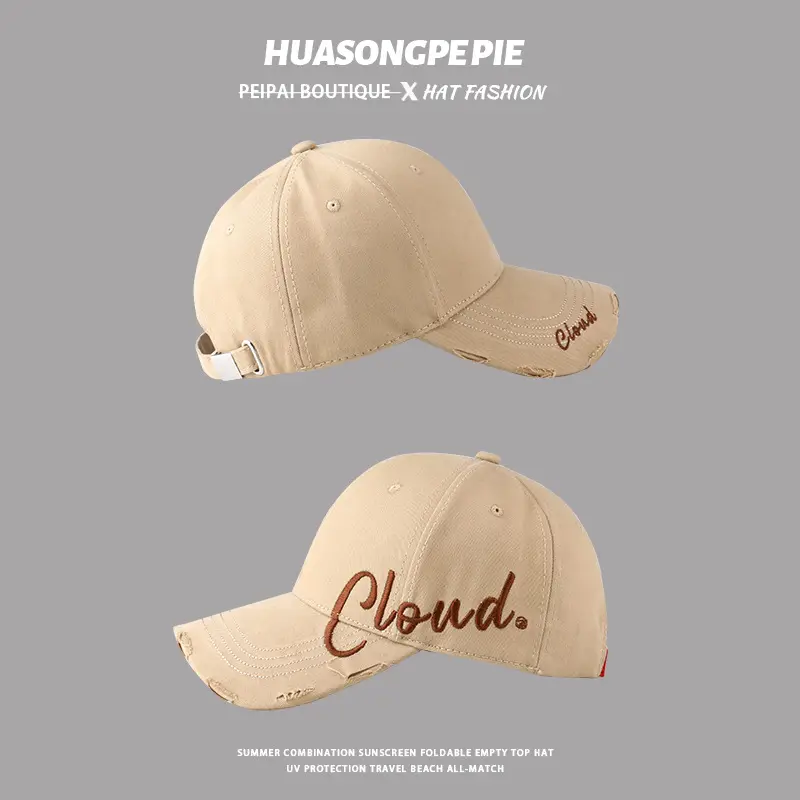 Women's Red Cloud Embroidered Baseball Cap — feature 15