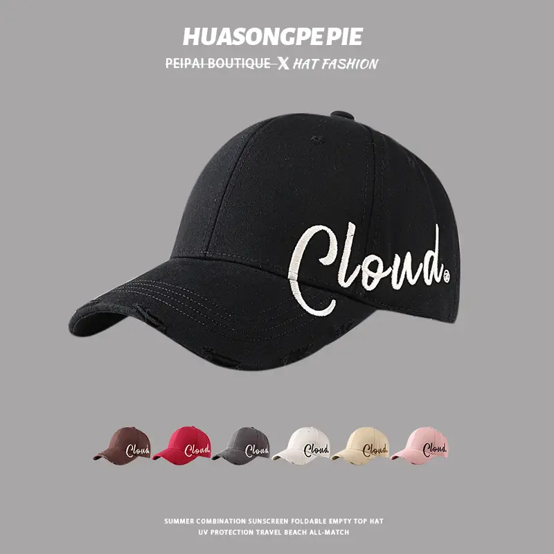 Women's Red Cloud Embroidered Baseball Cap — feature 2