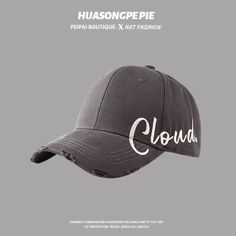 Women's Red Cloud Embroidered Baseball Cap — feature 8