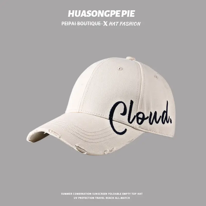 Women's Red Cloud Embroidered Baseball Cap — feature 9