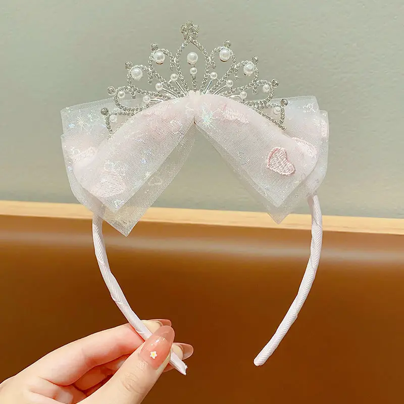 Children's Super Fairy Crown Headband for Baby Birthday Veil Headband