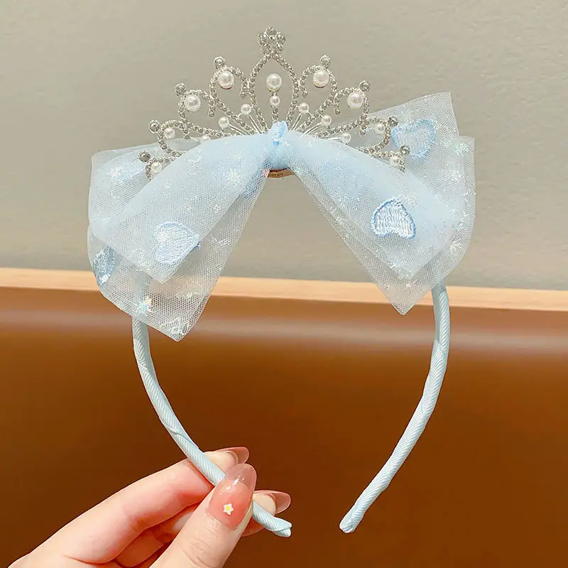 Children's Super Fairy Crown Headband for Baby Birthday Veil Headband