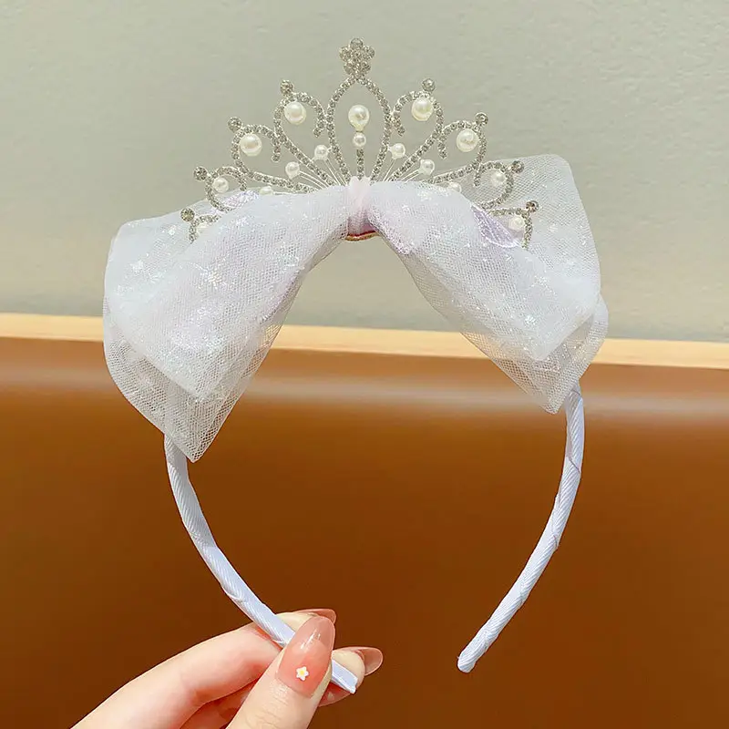 Children's Super Fairy Crown Headband for Baby Birthday Veil Headband
