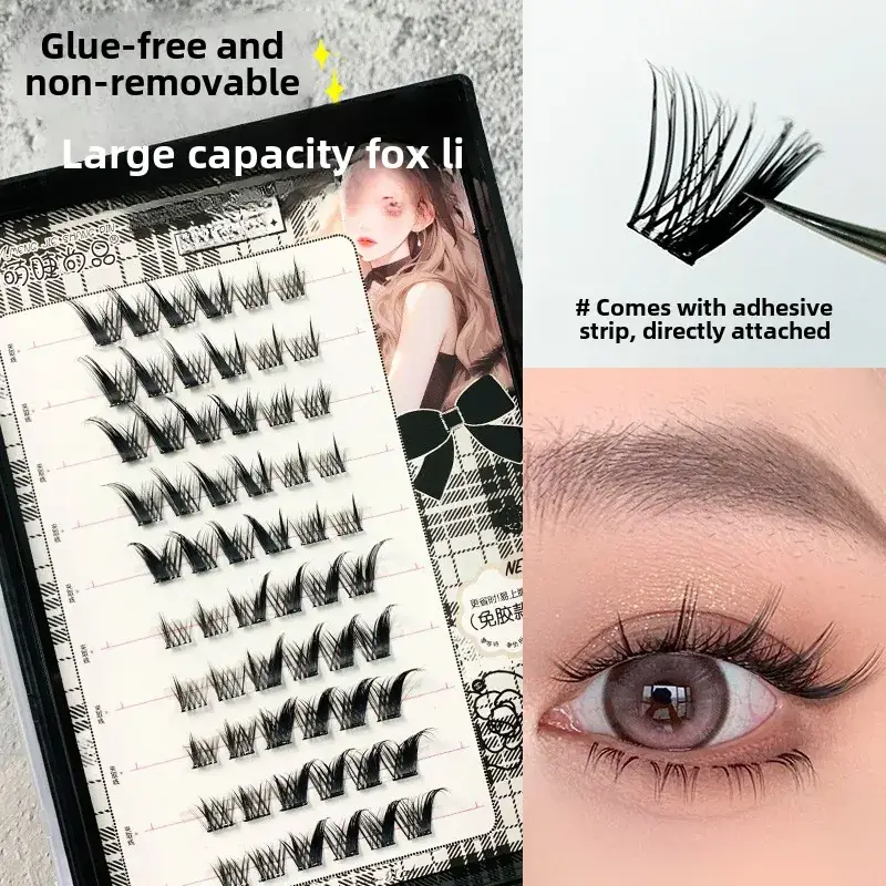 False Eyelashes Large Capacity Self-Adhesive Glue-Free Trilogy - Image 13