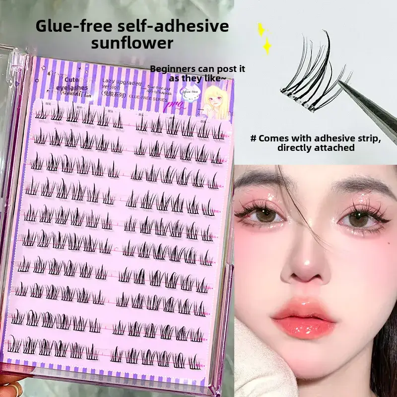 False Eyelashes Large Capacity Self-Adhesive Glue-Free Trilogy - Image 2