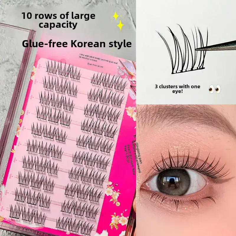 False Eyelashes Large Capacity Self-Adhesive Glue-Free Trilogy - Image 7