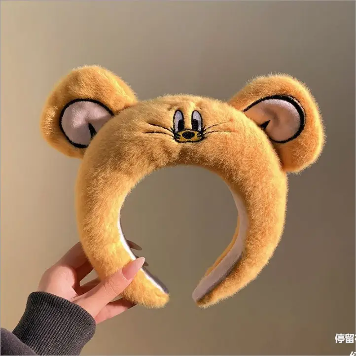 Cute Plush Mouse Ear Hairband for Women