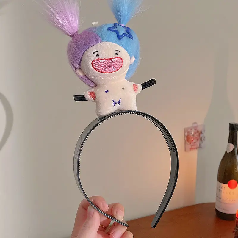 Purple Blue Doll Hair Hoop