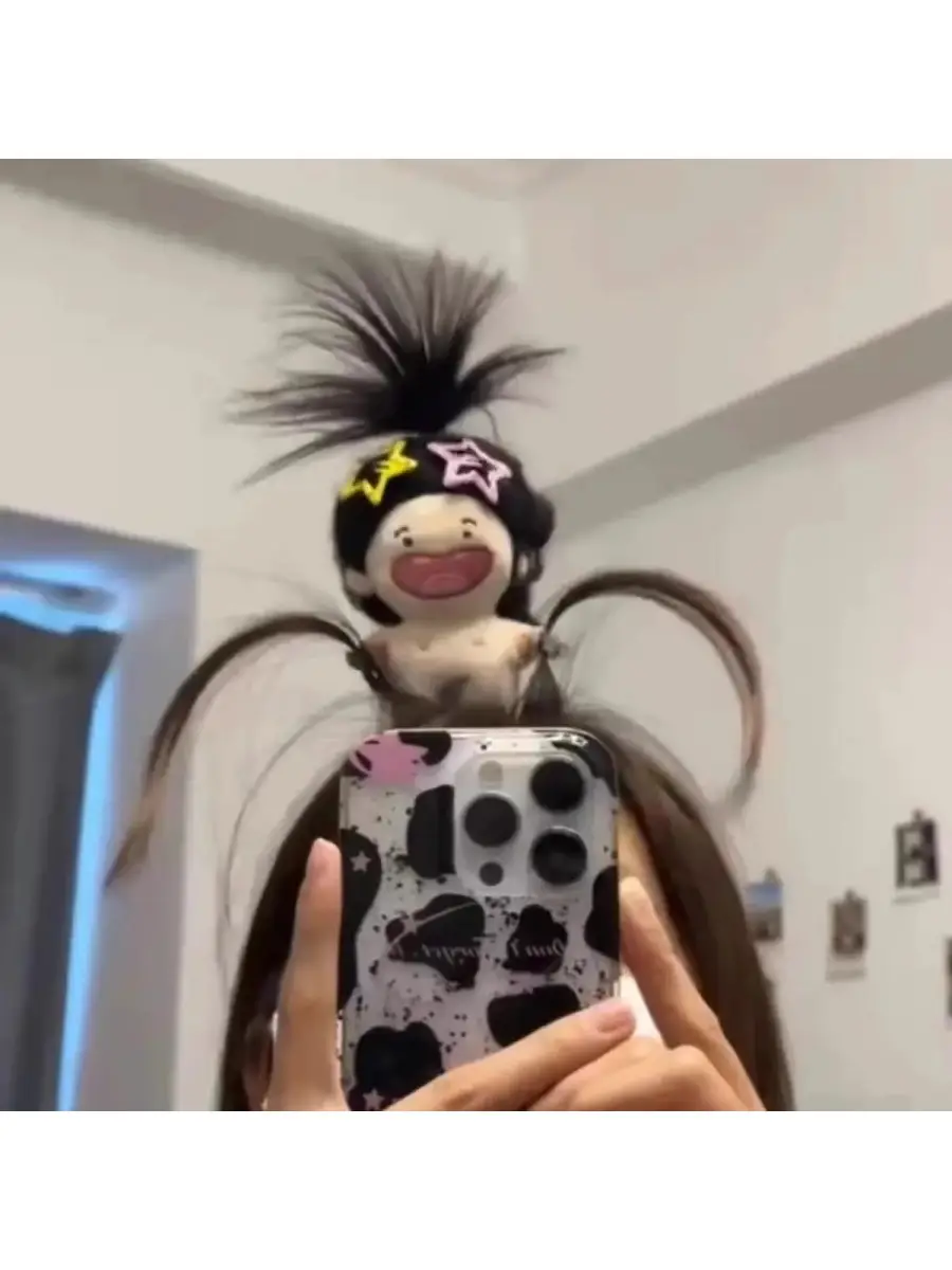 Black Doll Hair Hoop