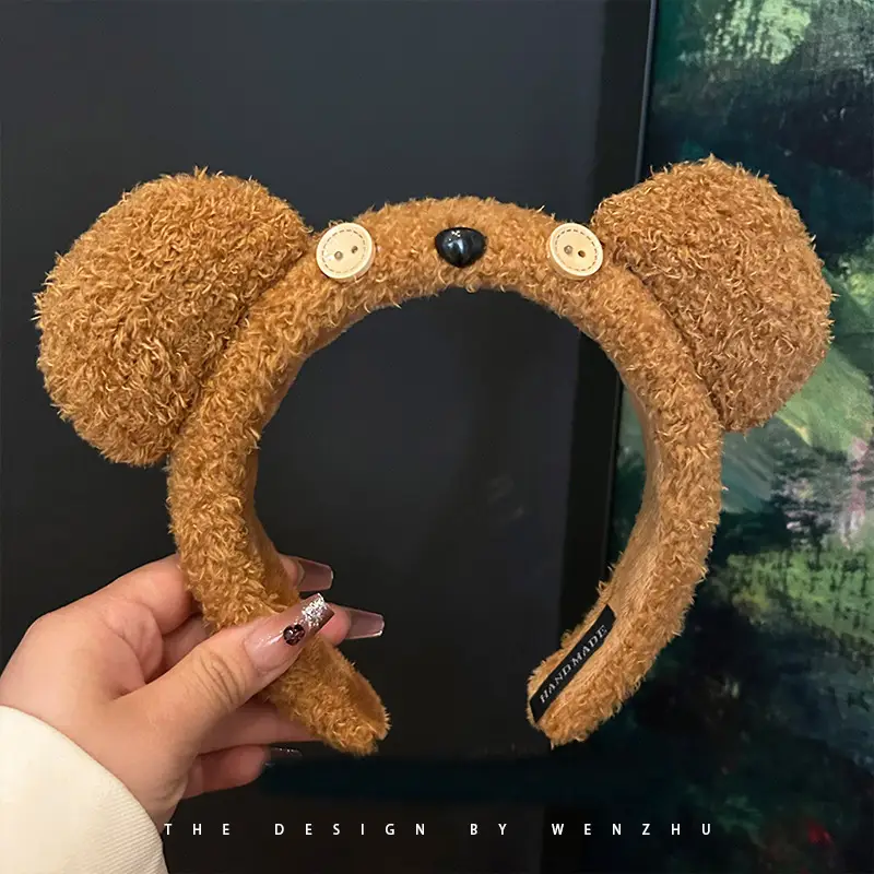 Cute Plush Mouse Ear Hairband for Women