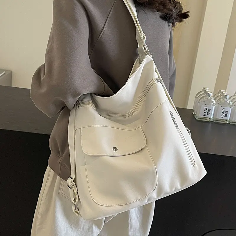 Women Canvas Shoulder Bag Large Capacity Commute 2024 - Image 7