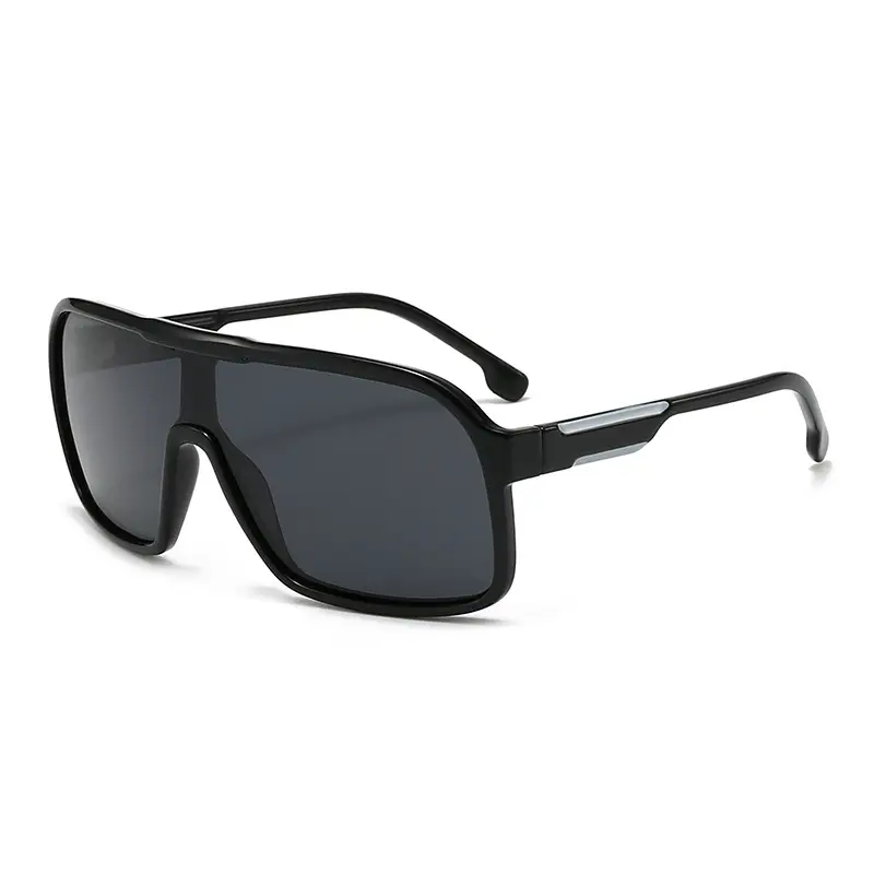 Fashionable Orange Gradient Sports Sunglasses White Frame