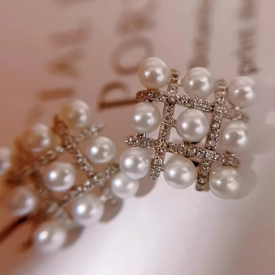 S925 Sterling Silver Pearl Earrings Middle Style - Image 4