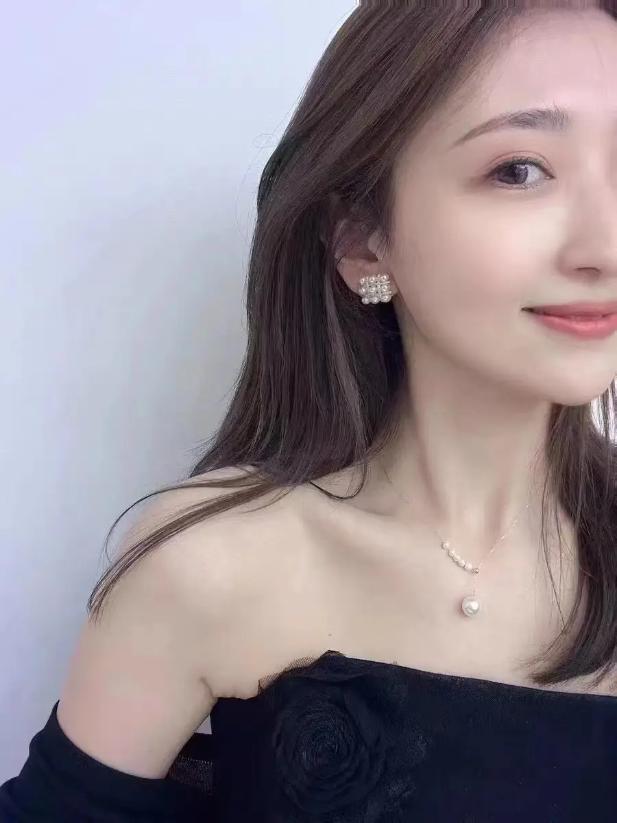 S925 Sterling Silver Pearl Earrings Middle Style — feature 18