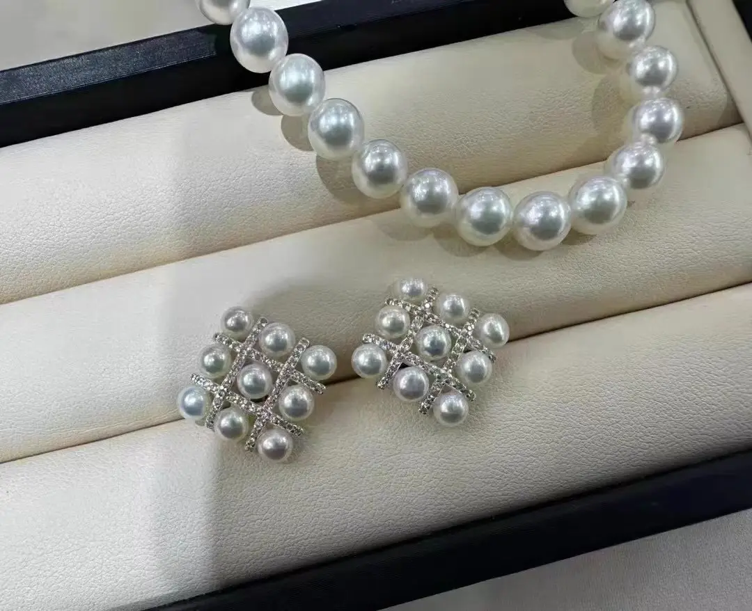 S925 Sterling Silver Pearl Earrings Middle Style — feature 21