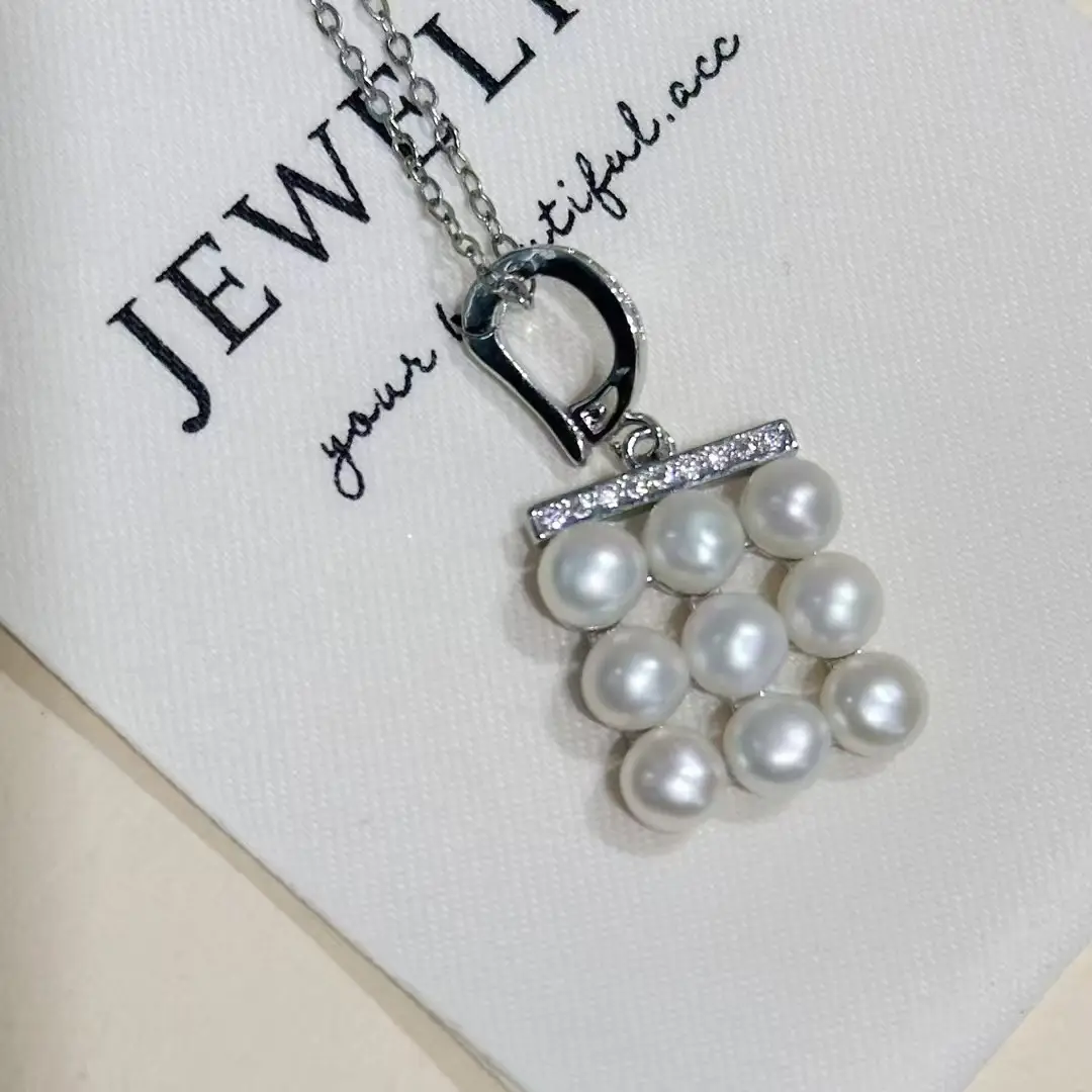 S925 Sterling Silver Pearl Earrings Middle Style — feature 24