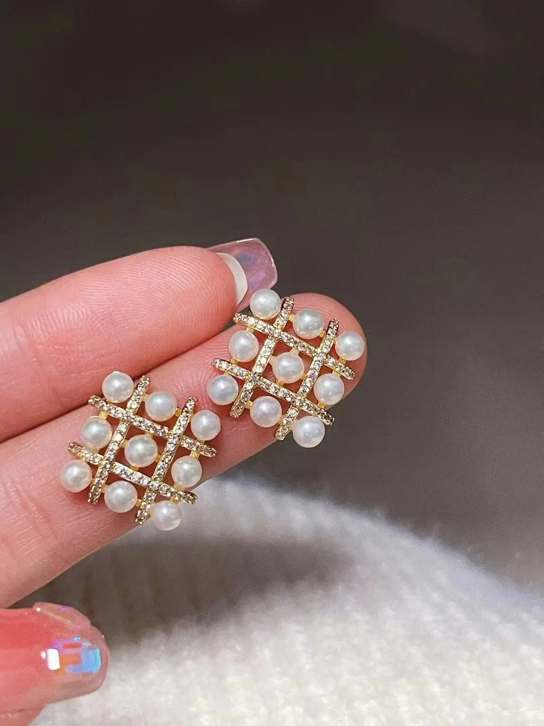 S925 Sterling Silver Pearl Earrings Middle Style — feature 8