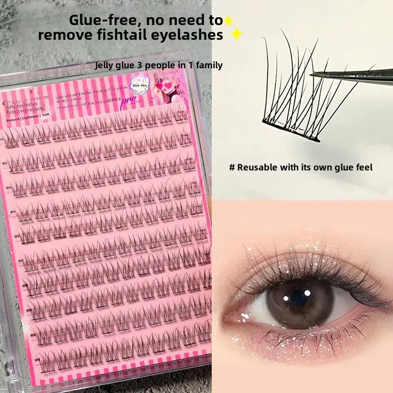Large Capacity Self-Adhesive False Eyelashes for Natural Look - Image 3