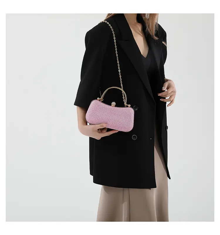 Women's Sparkly Pink Shoulder Messenger Bag — feature 10