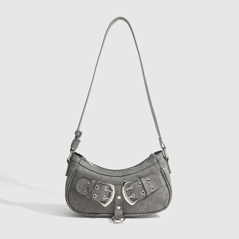 Black Zipper Shoulder Bag for Women 2026 - Image 2