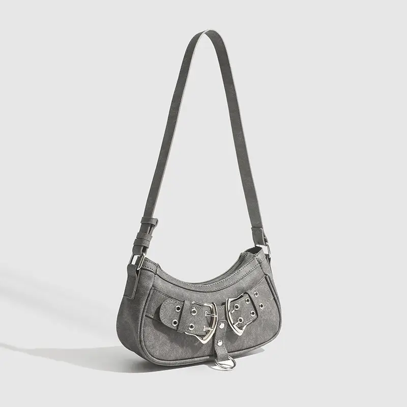 Black Zipper Shoulder Bag for Women 2026 - Image 3