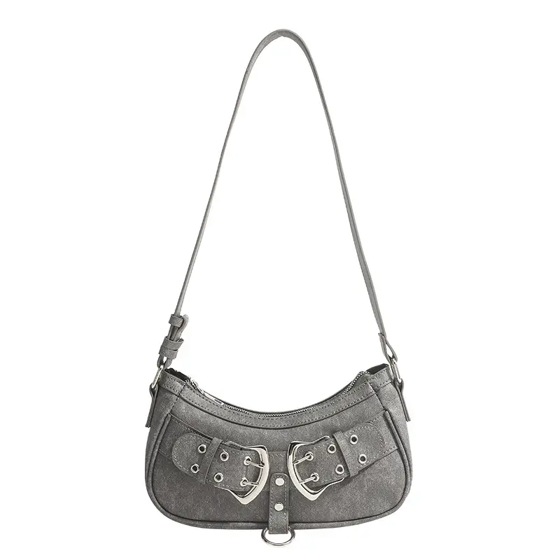 Black Zipper Shoulder Bag for Women 2026 - Image 6
