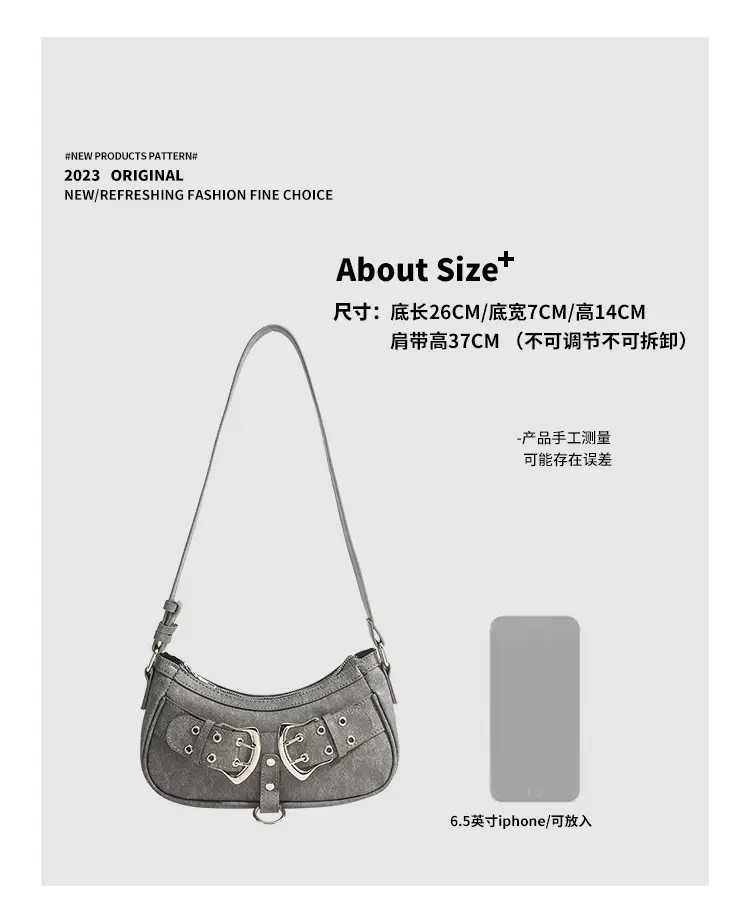 Black Zipper Shoulder Bag for Women 2026 — feature 8
