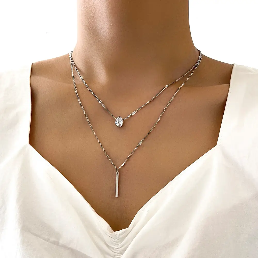 European & American Cross-Country Pearl Love Necklace - Image 16