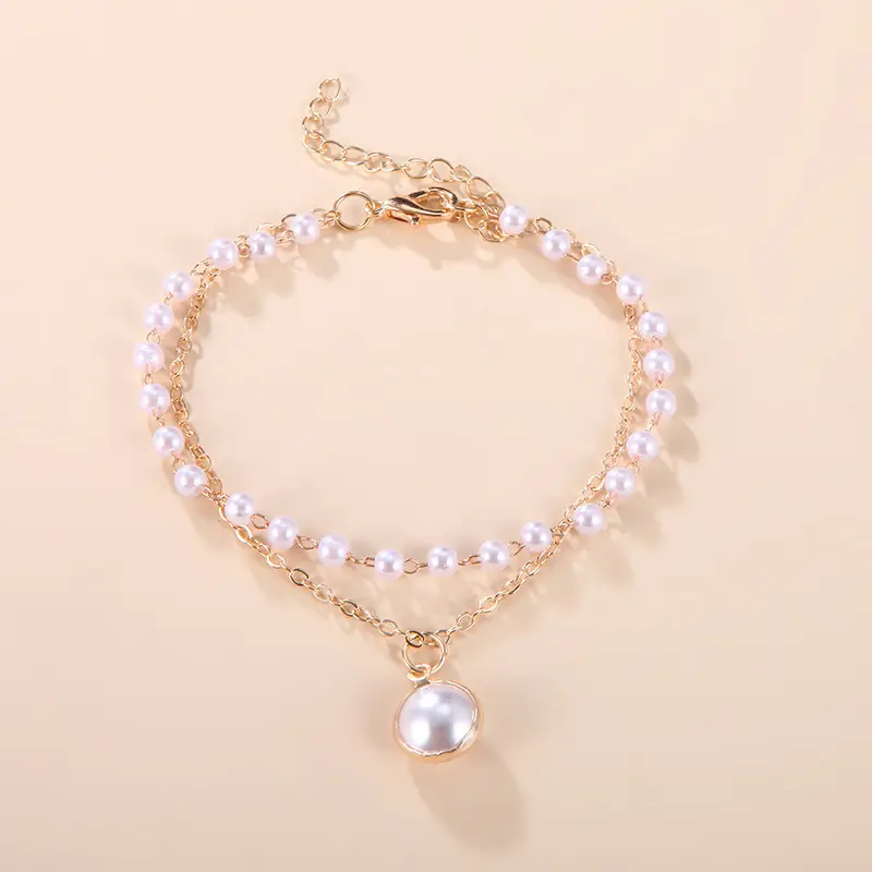 European & American Cross-Country Pearl Love Necklace - Image 19
