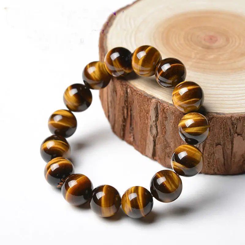 Yellow Tiger Eye Stone Bracelet 8-20MM - Image 3