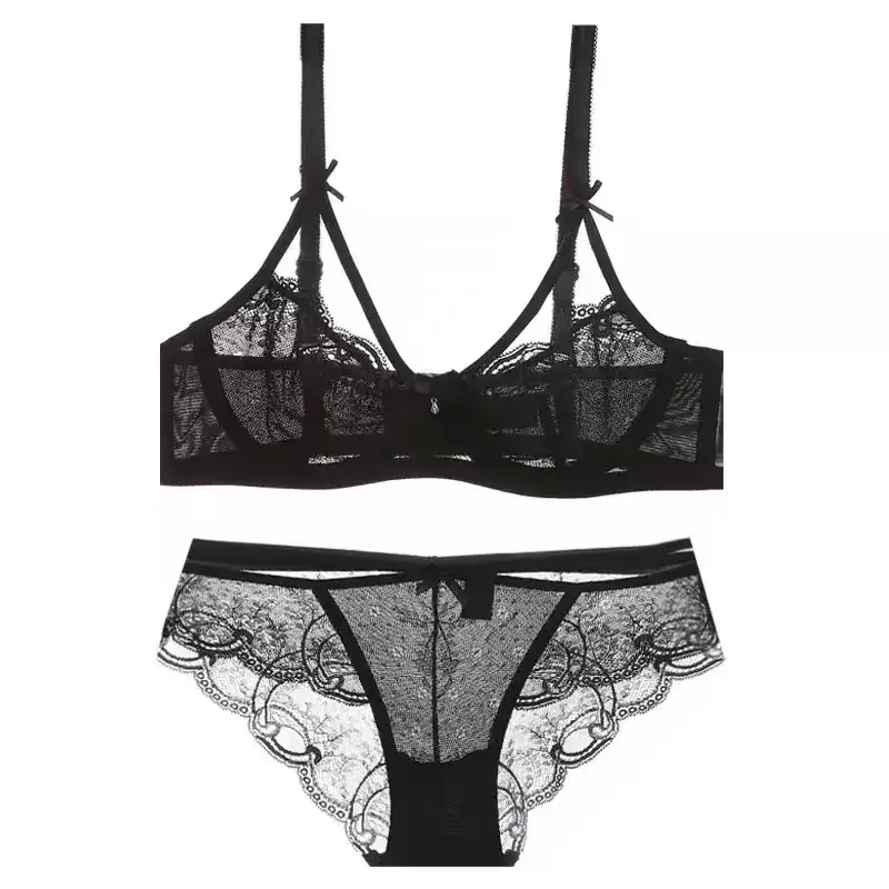Sexy Lace Bra Set for Women Transparent Comfortable — feature 24