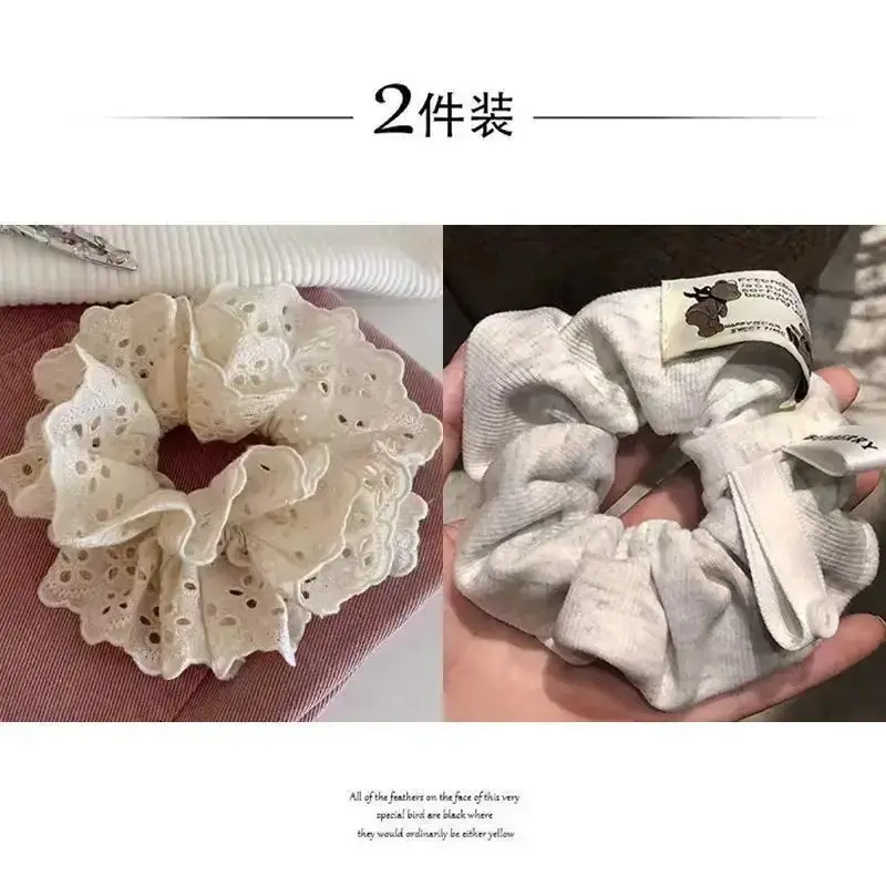 Grey Lace Hair Band for Women Large Size - Image 17