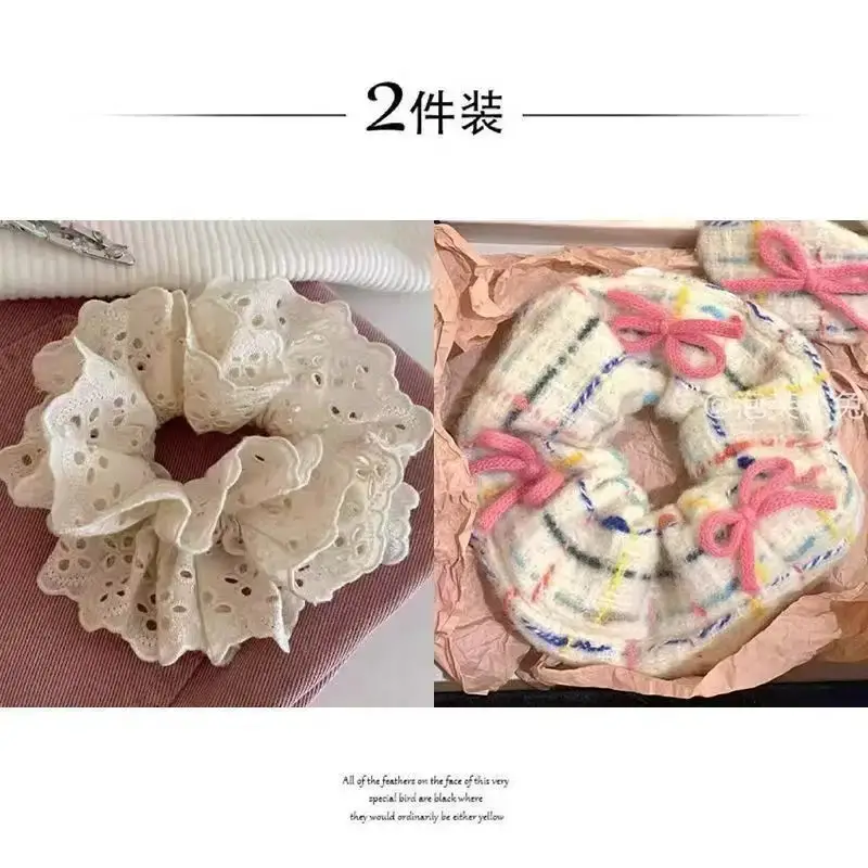 Grey Lace Hair Band for Women Large Size - Image 19