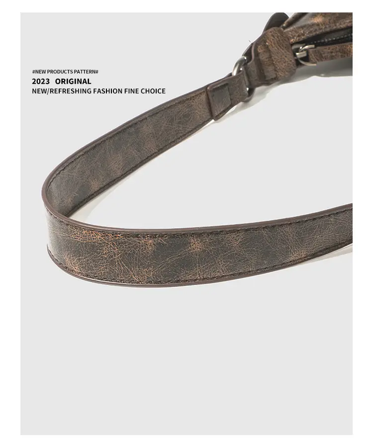 Vintage Women's Crossbody Bag with Metal Buckle — feature 21