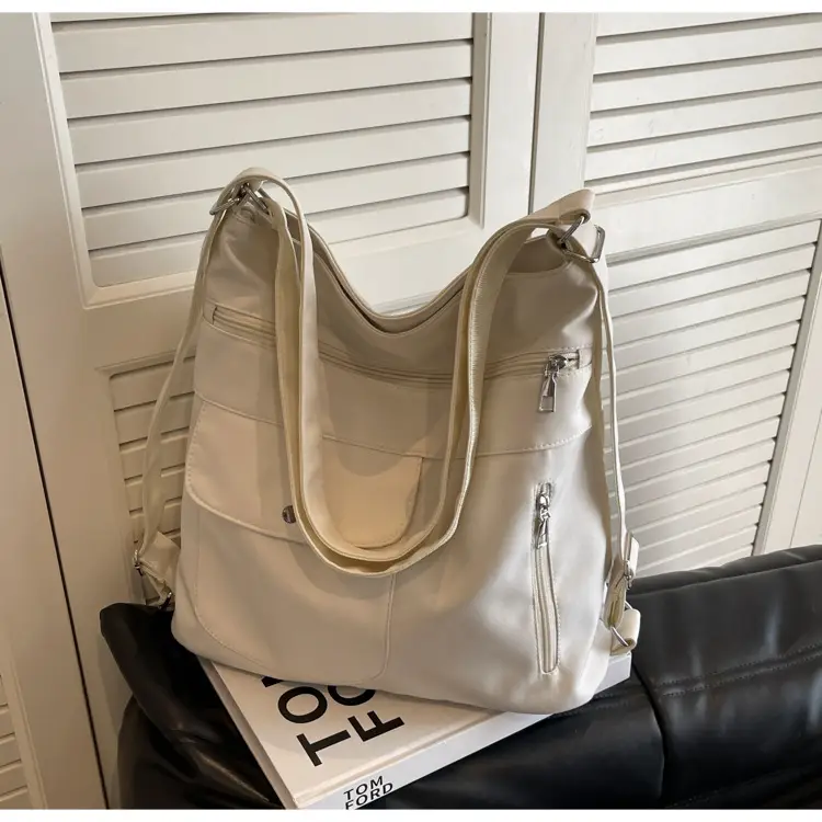 Women Canvas Shoulder Bag Large Capacity Commuter Bag — feature 22