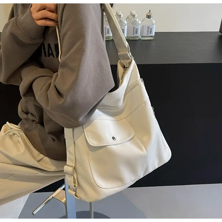 Women Canvas Shoulder Bag Large Capacity Commuter Bag — feature 28