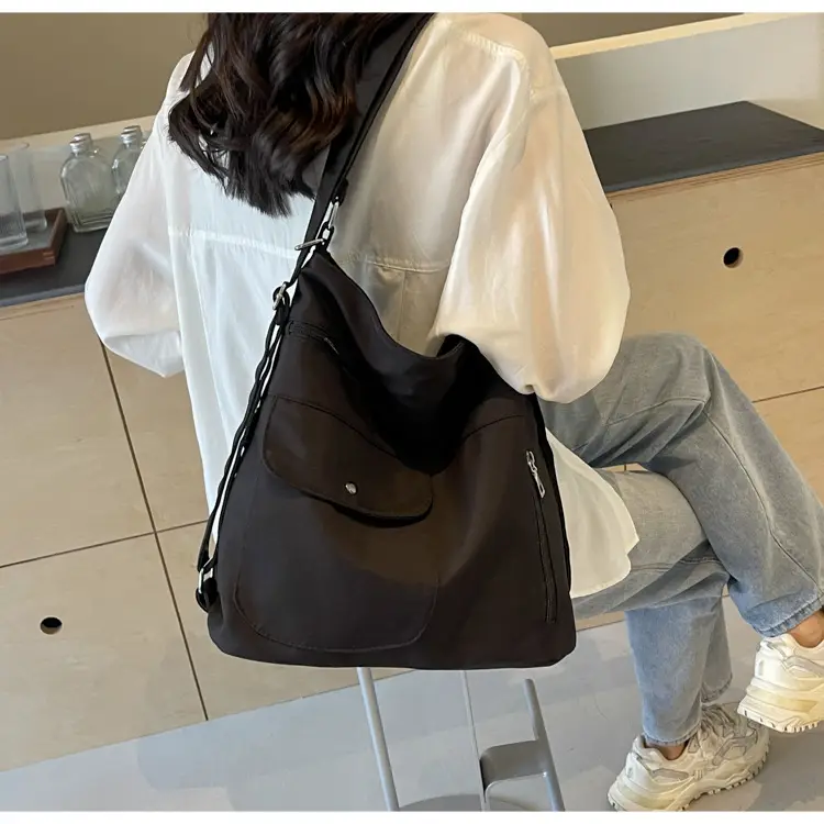 Women Canvas Shoulder Bag Large Capacity Commuter Bag — feature 29