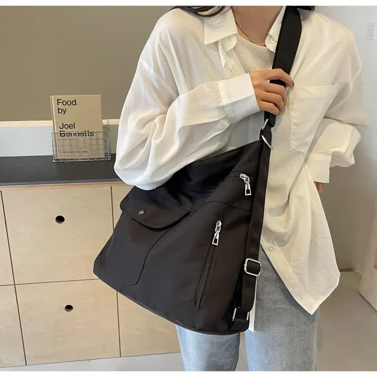 Women Canvas Shoulder Bag Large Capacity Commuter Bag — feature 30