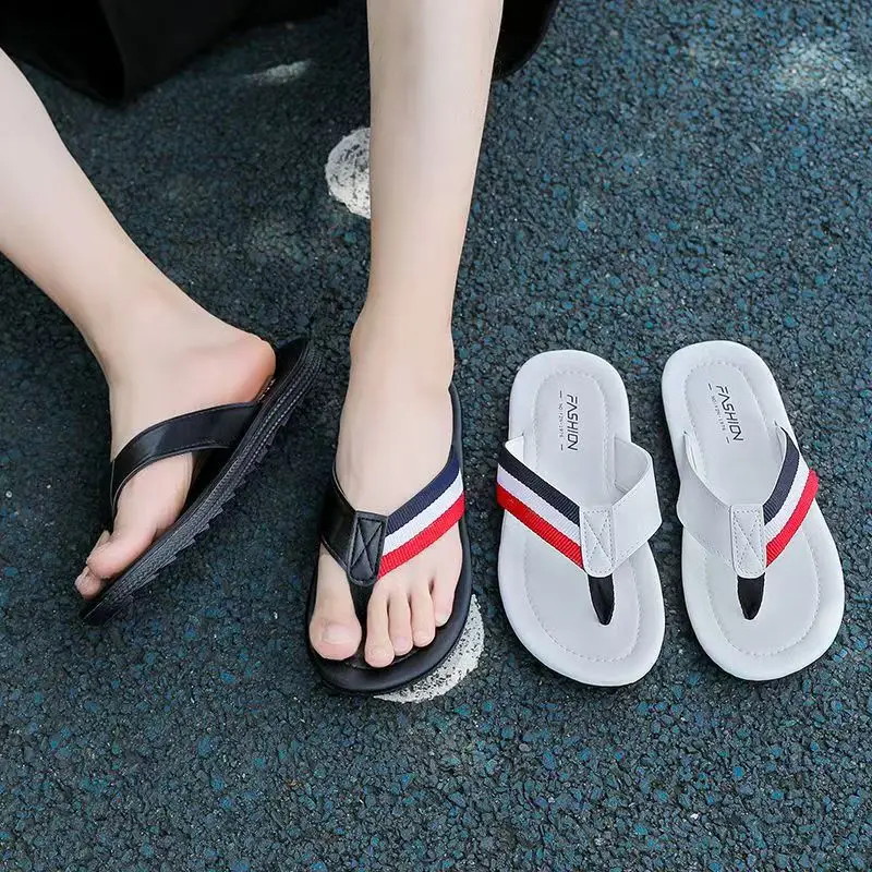 2023 White Red Blue Men's Flip Flops - Image 6