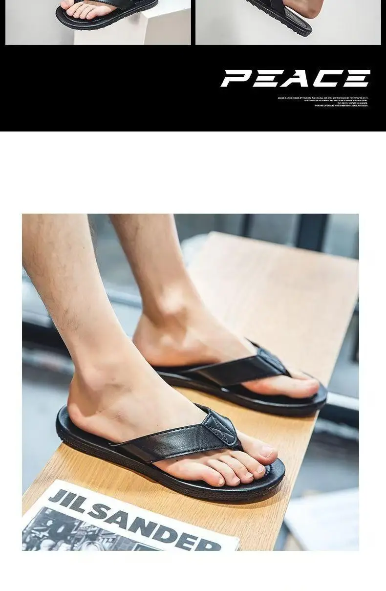 2023 White Red Blue Men's Flip Flops — feature 17
