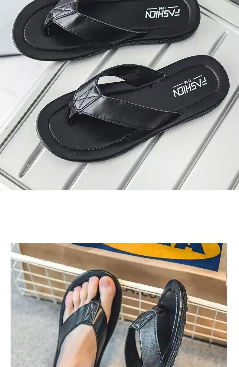 2023 White Red Blue Men's Flip Flops — feature 19