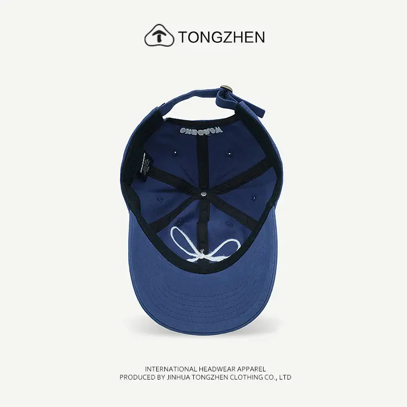 Women's Embroidered Baseball Cap Blue Sweet Bow Korean Style — feature 12