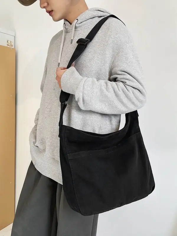 Large Capacity Ins Messenger Bag Cream 2024