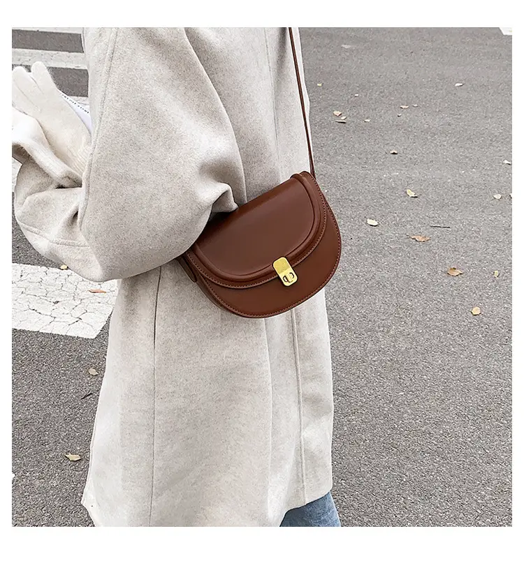 Retro Saddle Shoulder Messenger Bag Brown 2024 β feature 22