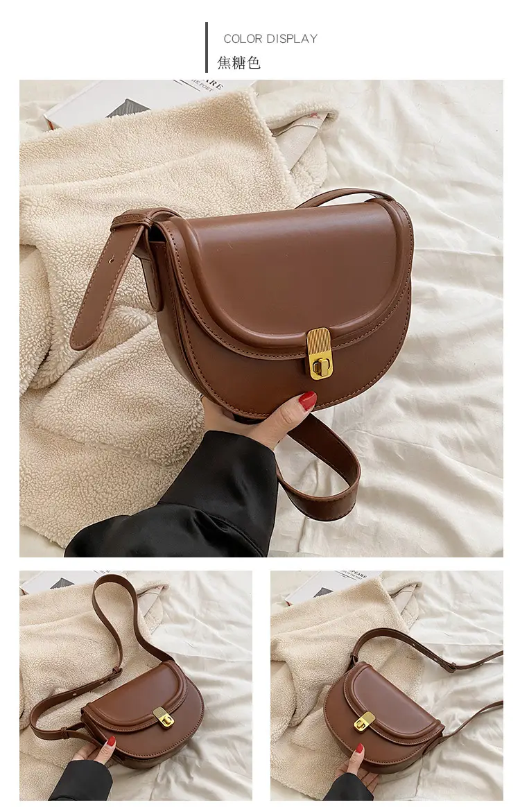 Retro Saddle Shoulder Messenger Bag Brown 2024 β feature 28